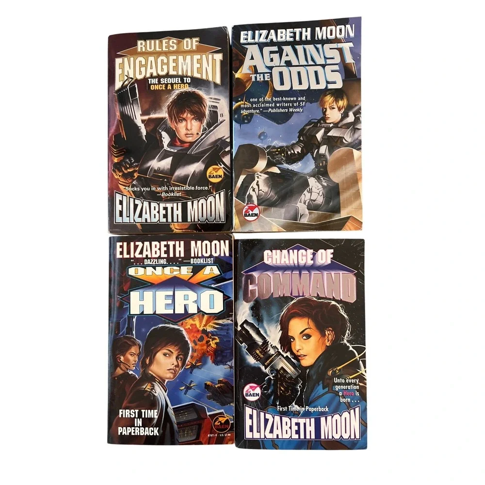 Elizabeth Moon Serrano Legacy Esmay Suiza 4 Book Lot Sci-Fi Paperbacks Baen